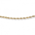 PalmBeach Jewelry 49019 Mens 18k Yellow Gold Over Sterling Silver Rope Chain Necklace Chain 20