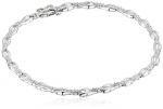 Sterling Silver Diamond Accent Bracelet, 7.25