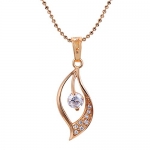 Snowman Lee Love Kisses 18k Rose Gold Plated Chain Necklace With Variety Style Pendant (teardrop)