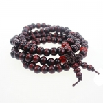 Tibetan 108pcs 8mm Rosewood Prayer Beads Buddha Mala Buddhist Bracelet Necklace